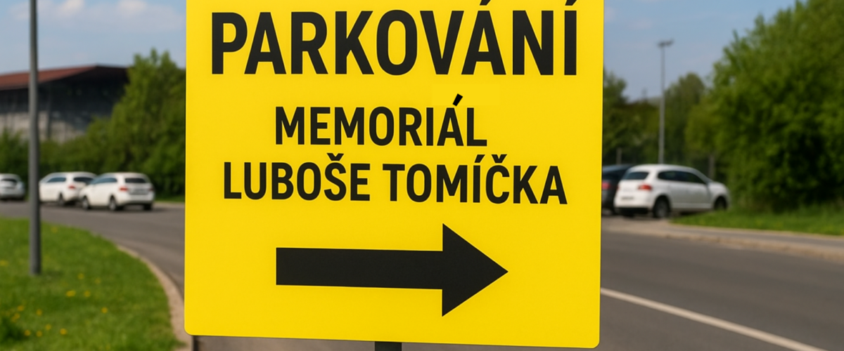 Parkování při Memoriálu Luboše Tomíčka