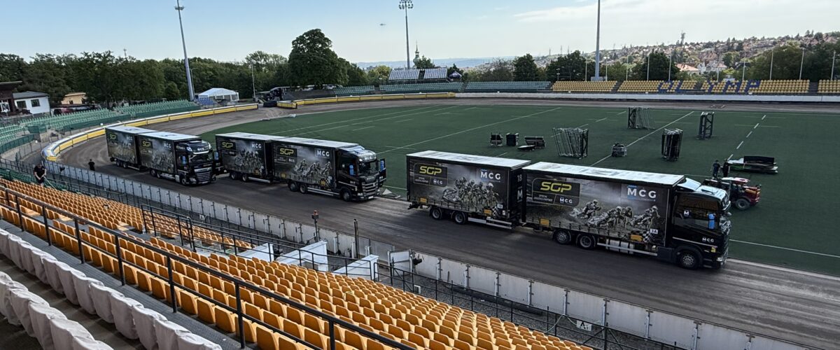 Stadion se začíná proměňovat pro světový plochodrážní víkend